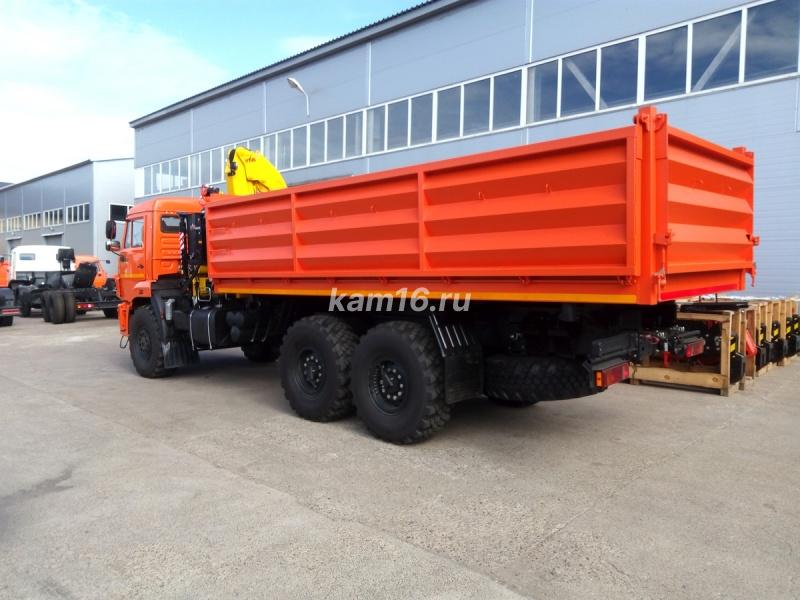 КАМАЗ 43118 самосвал с КМУ HYVA 150