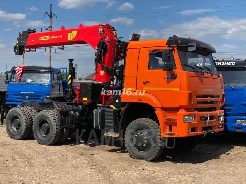 КАМАЗ 65225 с манипулятором КМУ Инман ИТ180
