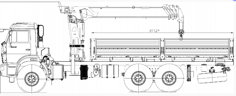 КамАЗ 43118 с КМУ Dong Yang SS1956 (659100) Спецтехника КАМАЗ