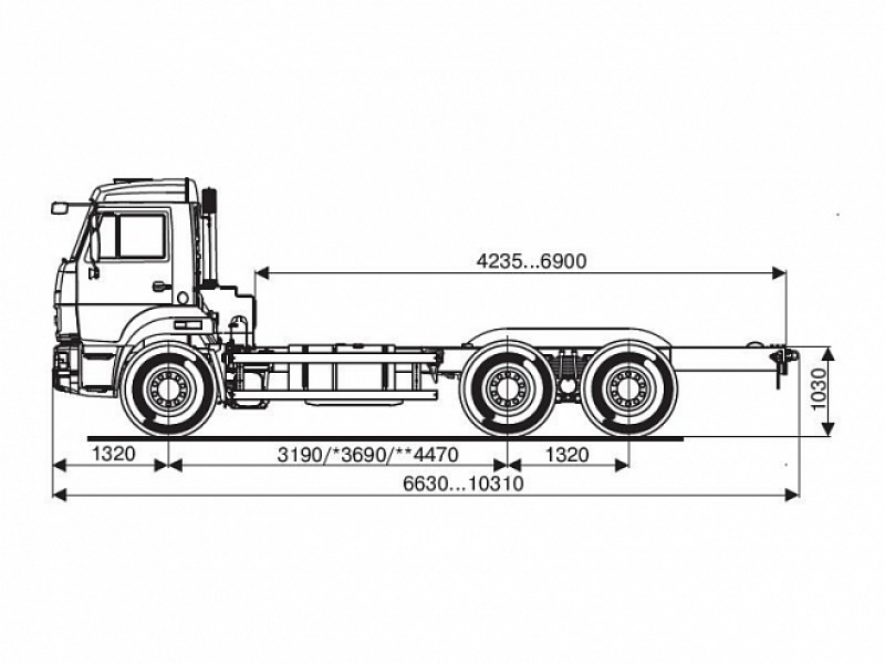 65115-3932-48(А5) Шасси КамАЗ