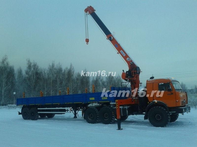 Тягач КАМАЗ 44108 с КМУ Kanglim 1256 (без электроники)