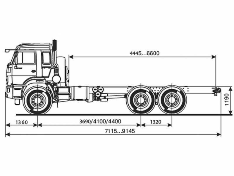 43118-3938-48(A5) Шасси КамАЗ